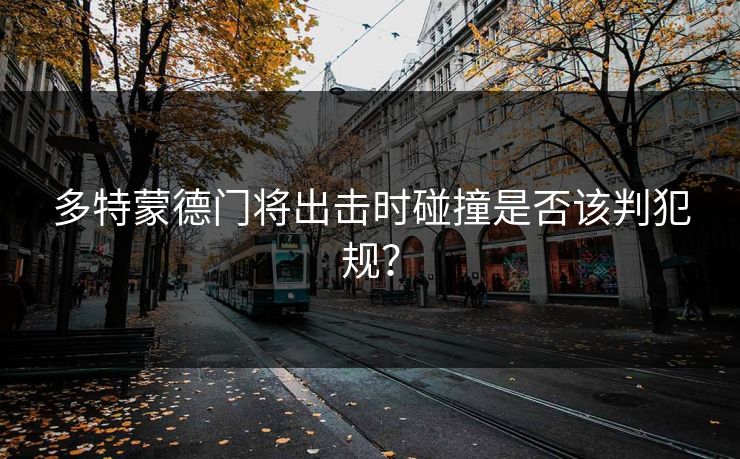 多特蒙德门将出击时碰撞是否该判犯规？  第1张